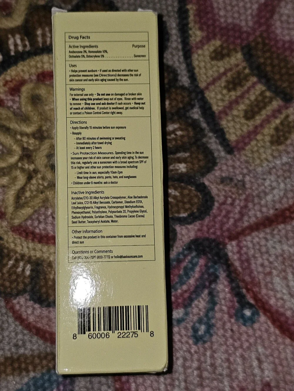 Bask Suncare SPF 50 Sheer Moisturizing Sunscreen Lotion - EXP 12/27 Vegan 3.4 Fl